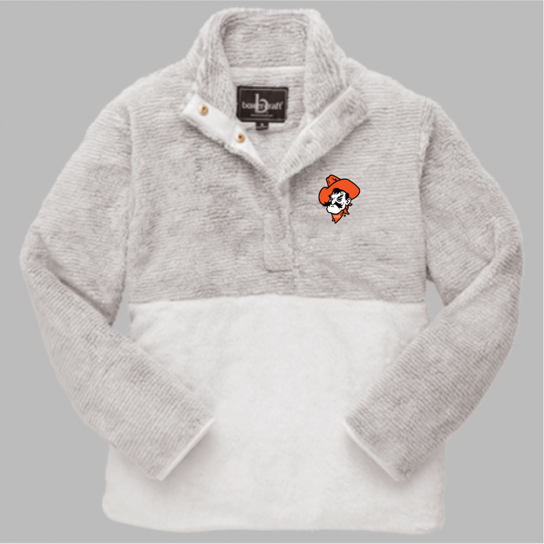 fuzzy fleece pullover