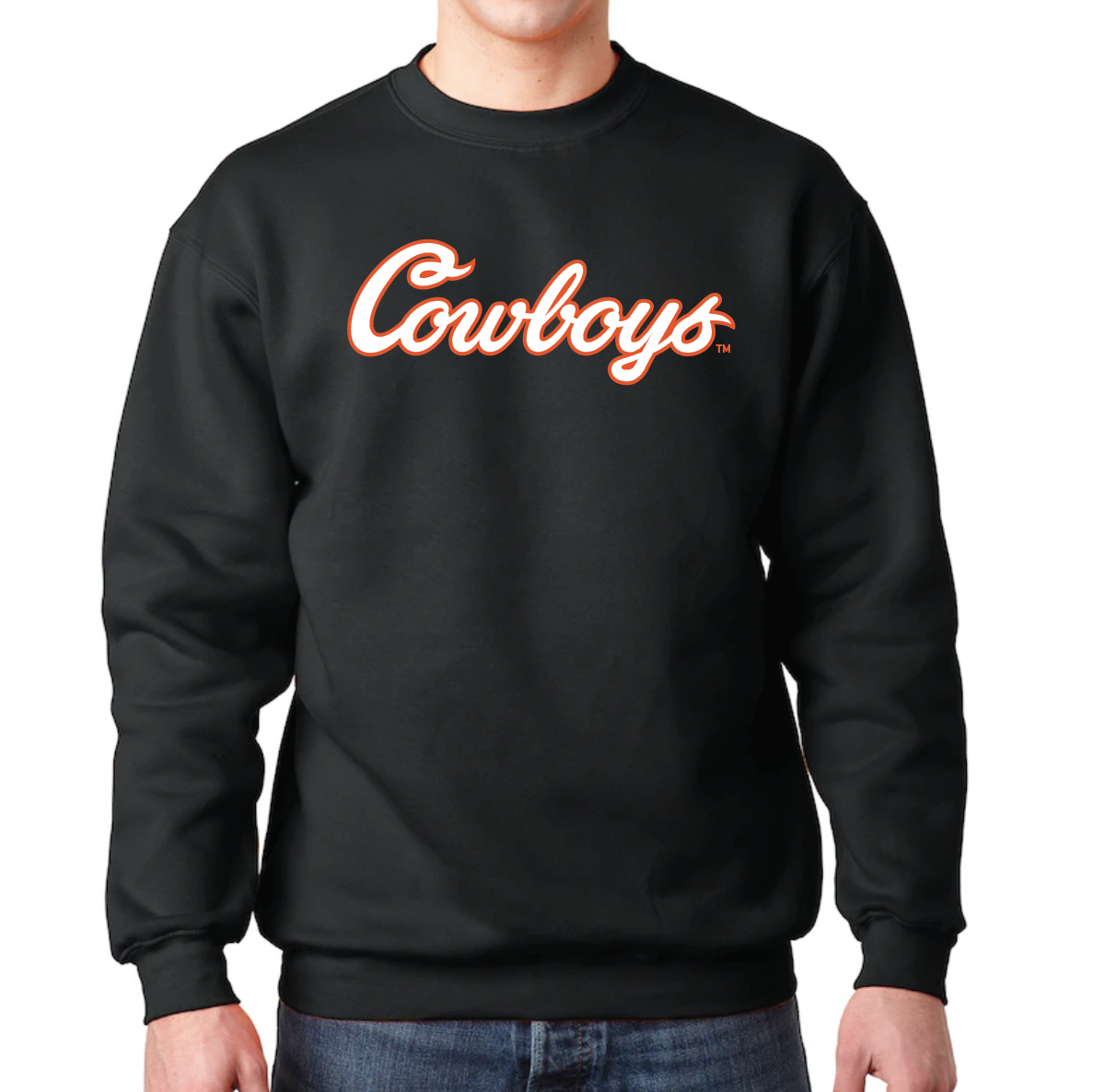 Cowboys Crew Black Sweatshirt