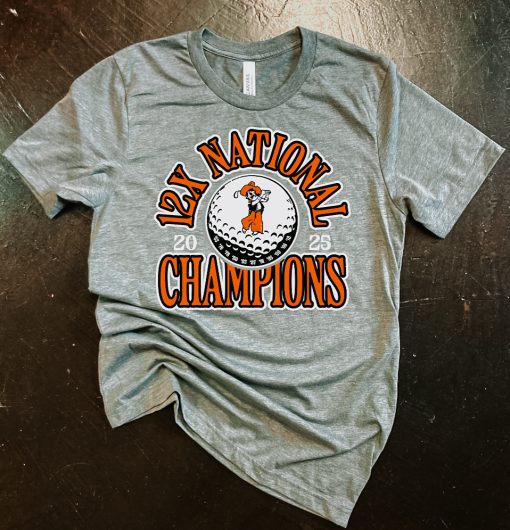 OSU Golf National Champs Grey Tee