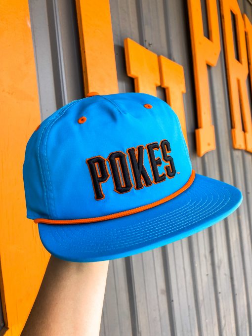 POKES Blue Snap back Hat