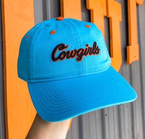Cowgirls Script Blue Hat
